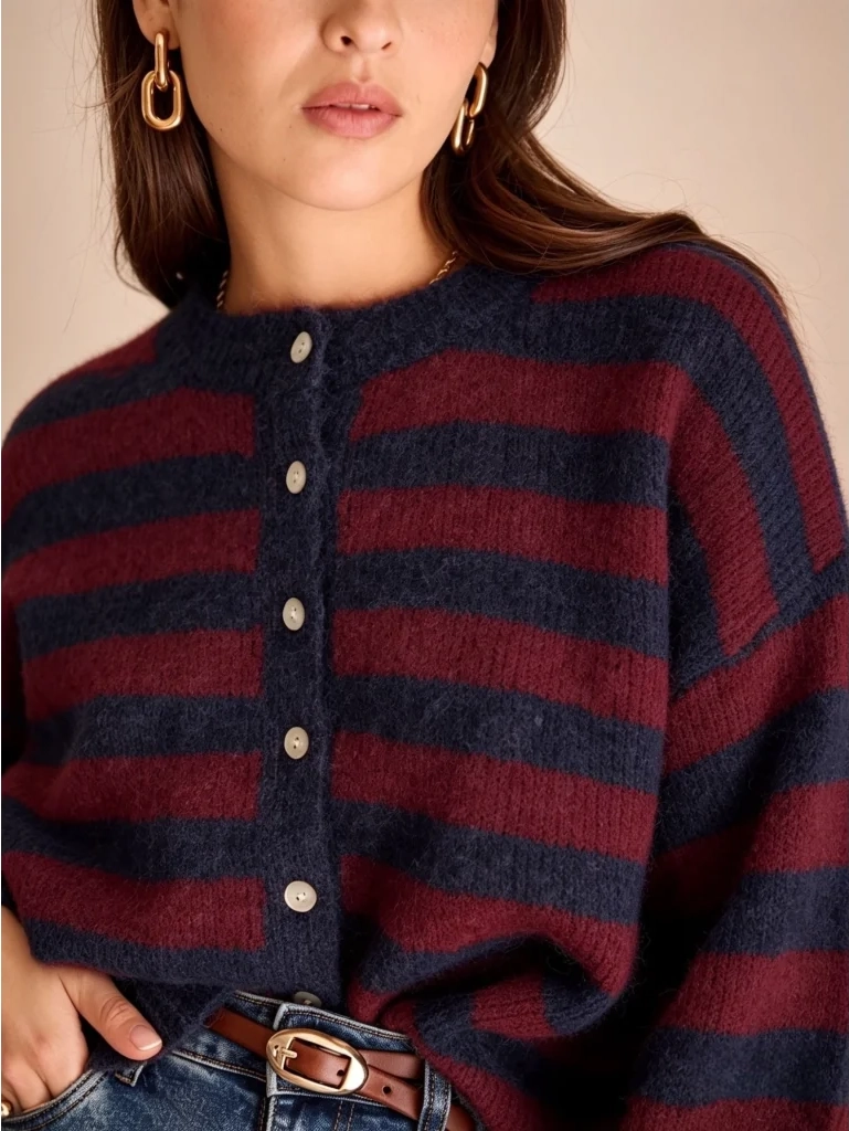 lux knit w stripes