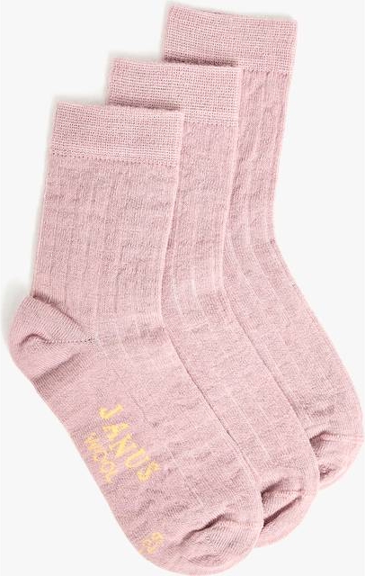 Janus Strømpe Tynd 3-Pak - Pink