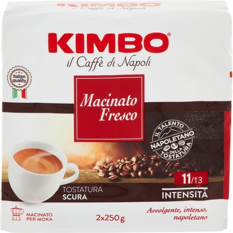 kimbo caffe macinato fresco - 2 x 250 gr