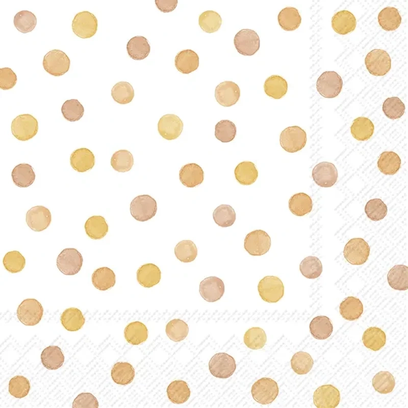 ihr - frokostservietter - happy dots orange