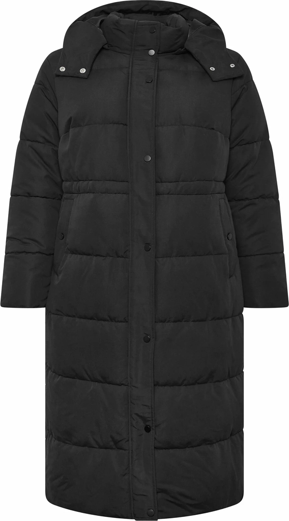 evansplus size coats - vinterfrakke - black