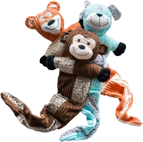 party pets lang bamse med hale 80 cm — assorteret