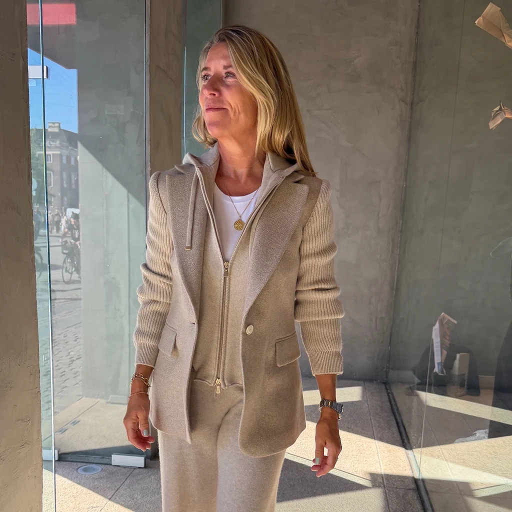 eleventy blazer med hætte