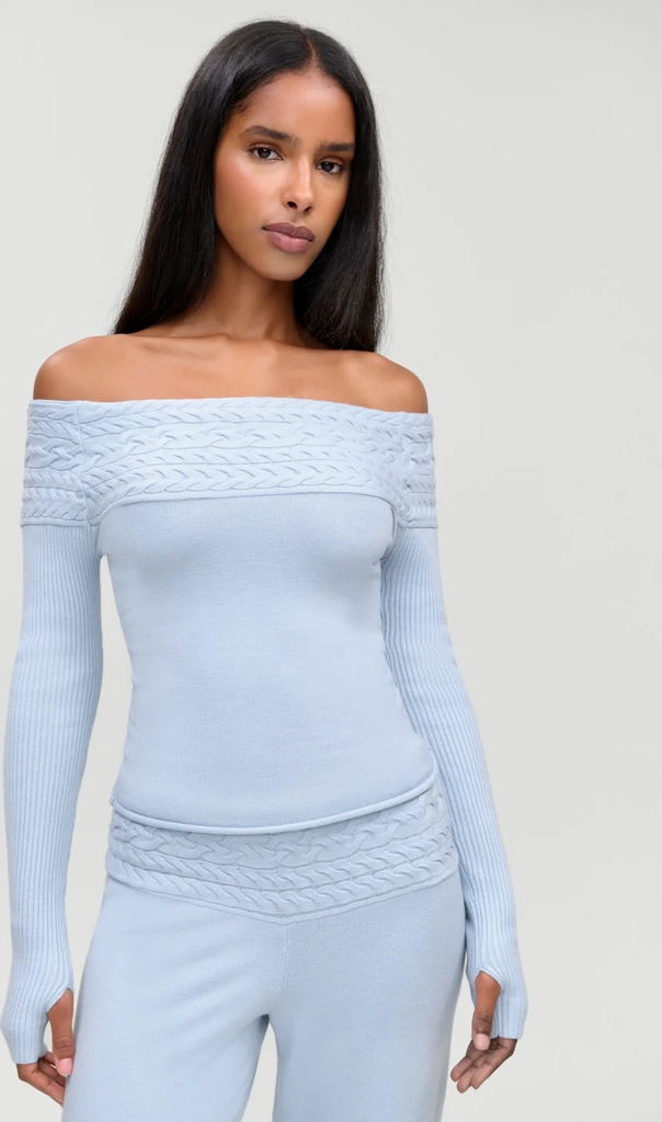 crosby cloud cable knit sweater
