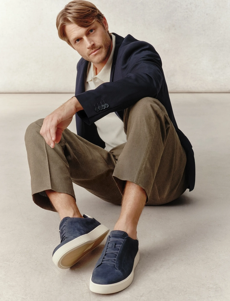 Cole Haan Grandpro Luxe Slip-On Sneakers - Navy - 43.5