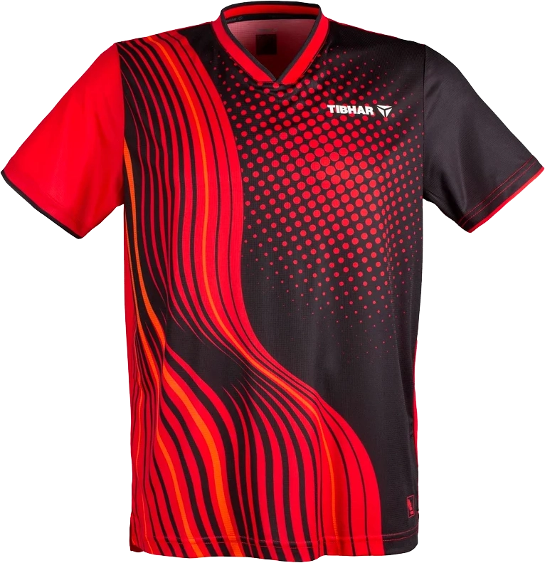 tibhar l2 river t-shirt. sort/rød