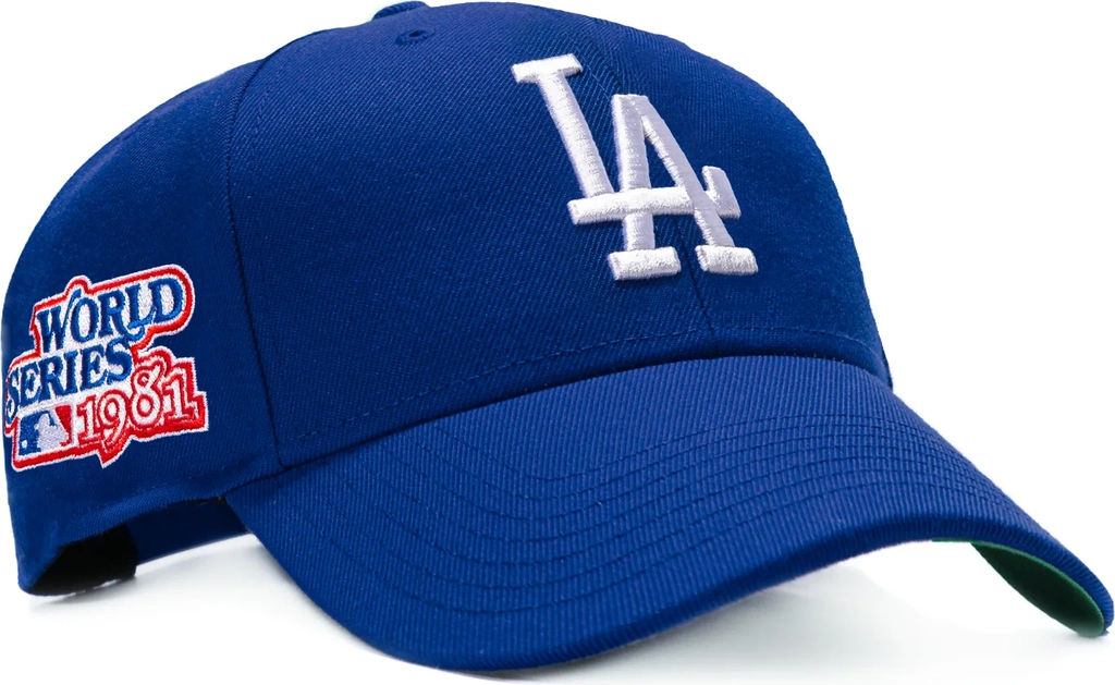 47 brand sureshot los angeles dodgers 1981 world series patch mvp snapback hat