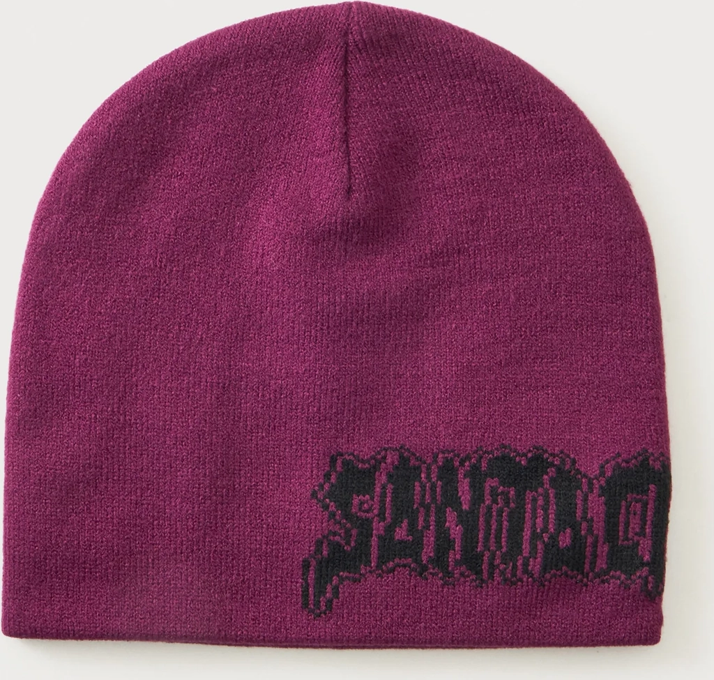 santa cruzpunk strip beanie unisex - huer - fresh purple