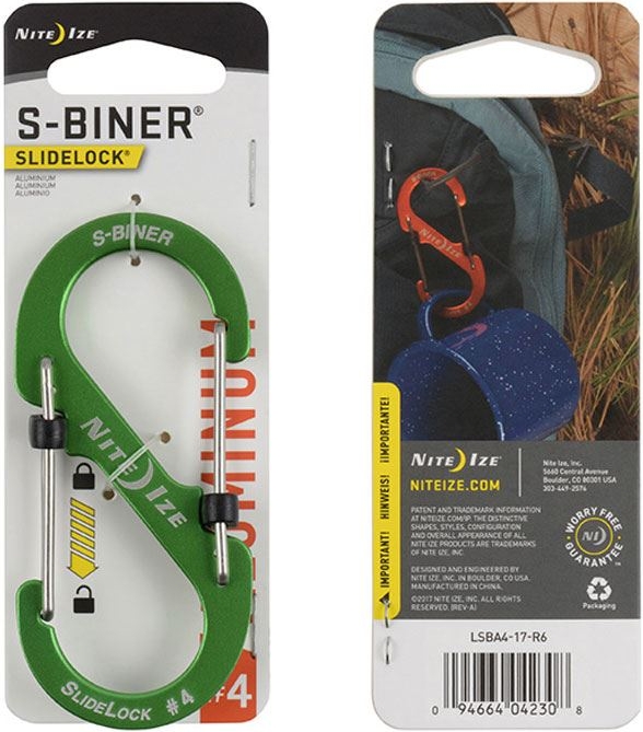 Nite Ize S-Biner Slidelock #4 Orange