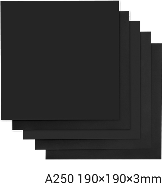Snapmaker 2.0 CNC A250 Frostede Akrylplader 190 x 190 x 3 mm 5-pak