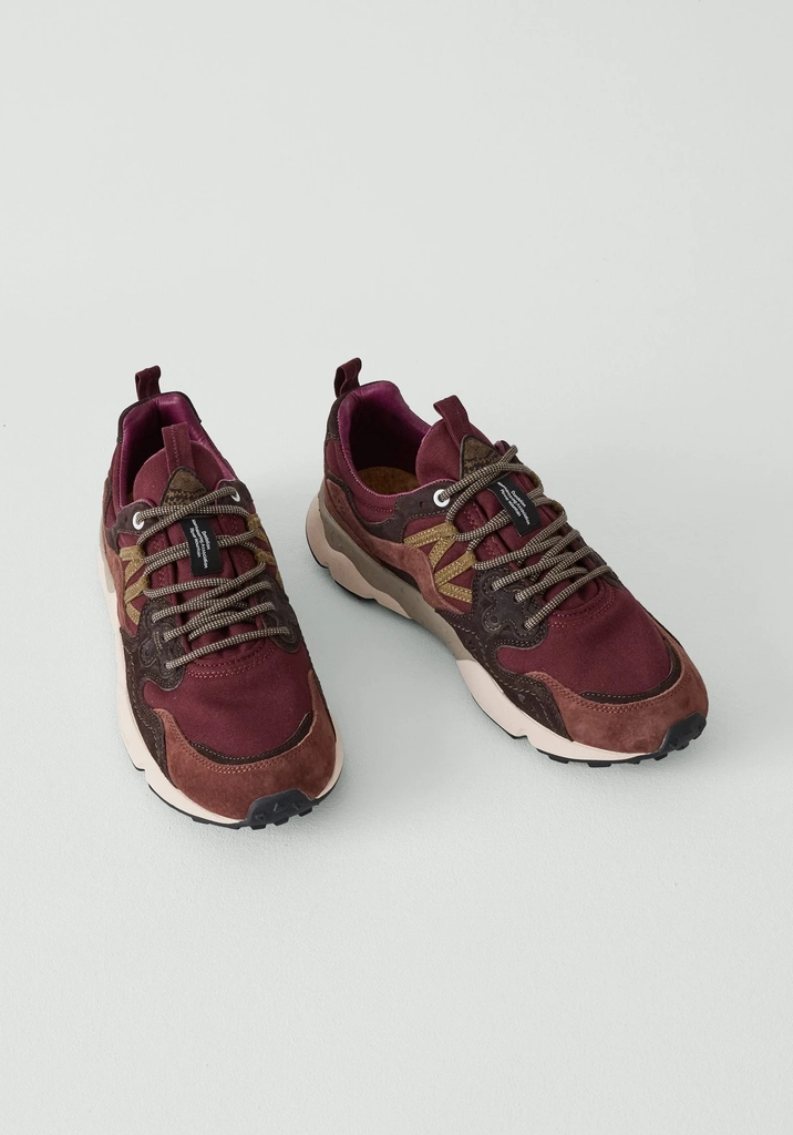 flower mountain yamano kaiso panelled trainers