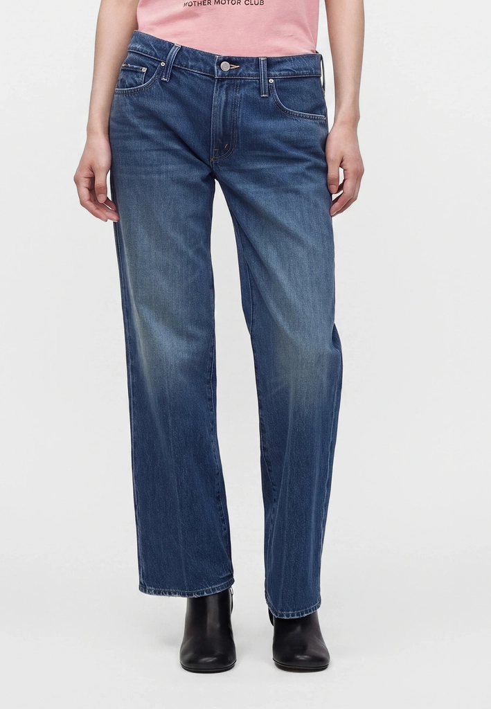 motherthe mid rise rambler skimp - straight leg jeans - call me wild
