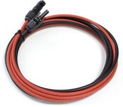 solpanelkabel / solcellekabel, ip67, mc4, forlængerkabel, 10m, 11awg