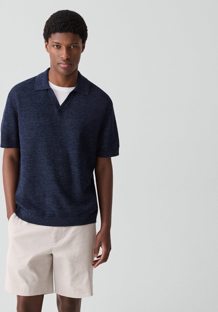 brenan polo shirt in pacific linen