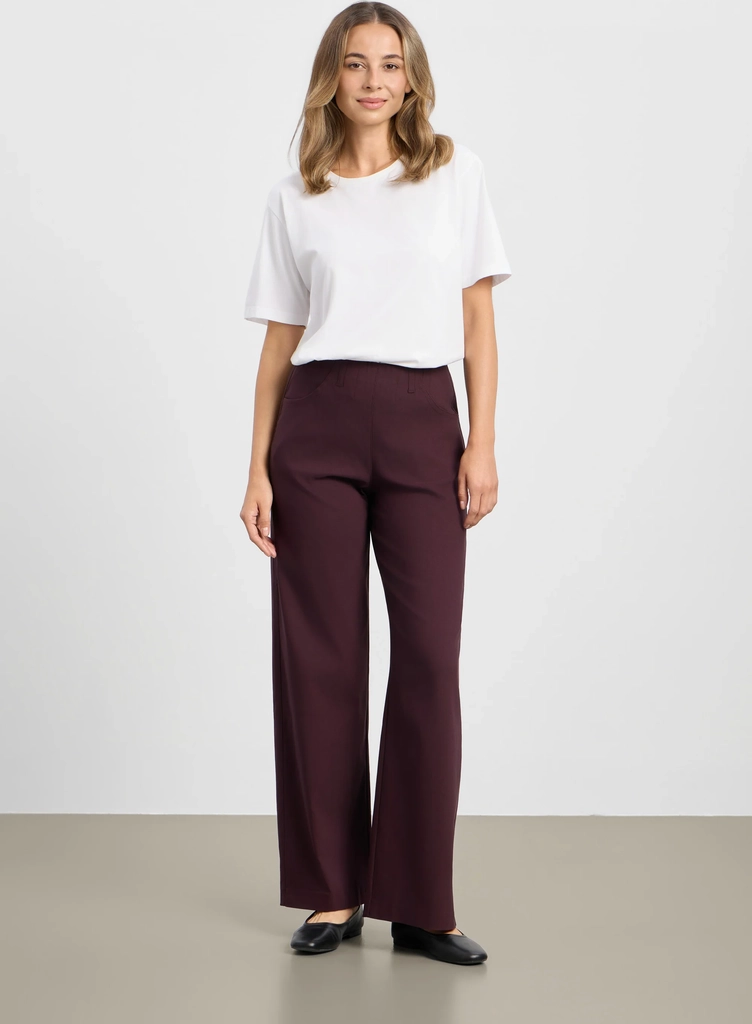 donna loose - medium length - dark plum