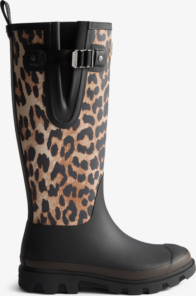 downpour høje støvler i leopard