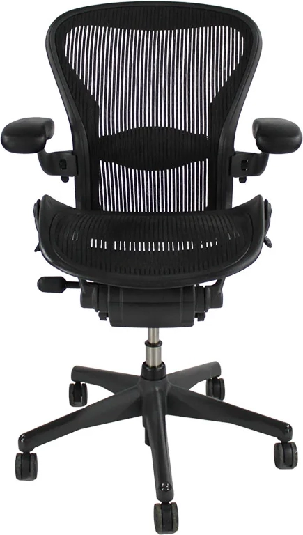 herman miller: aeron - size b - full house (graphite) - refurbished