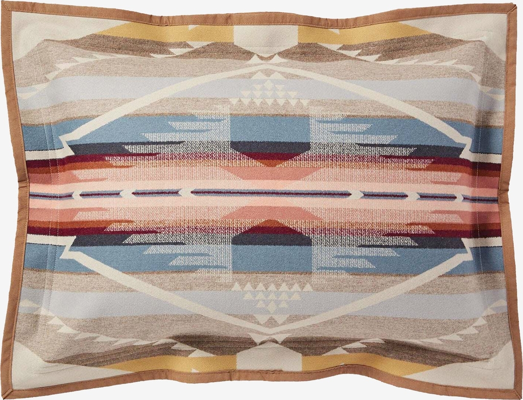 jacquard pillow sham white sands