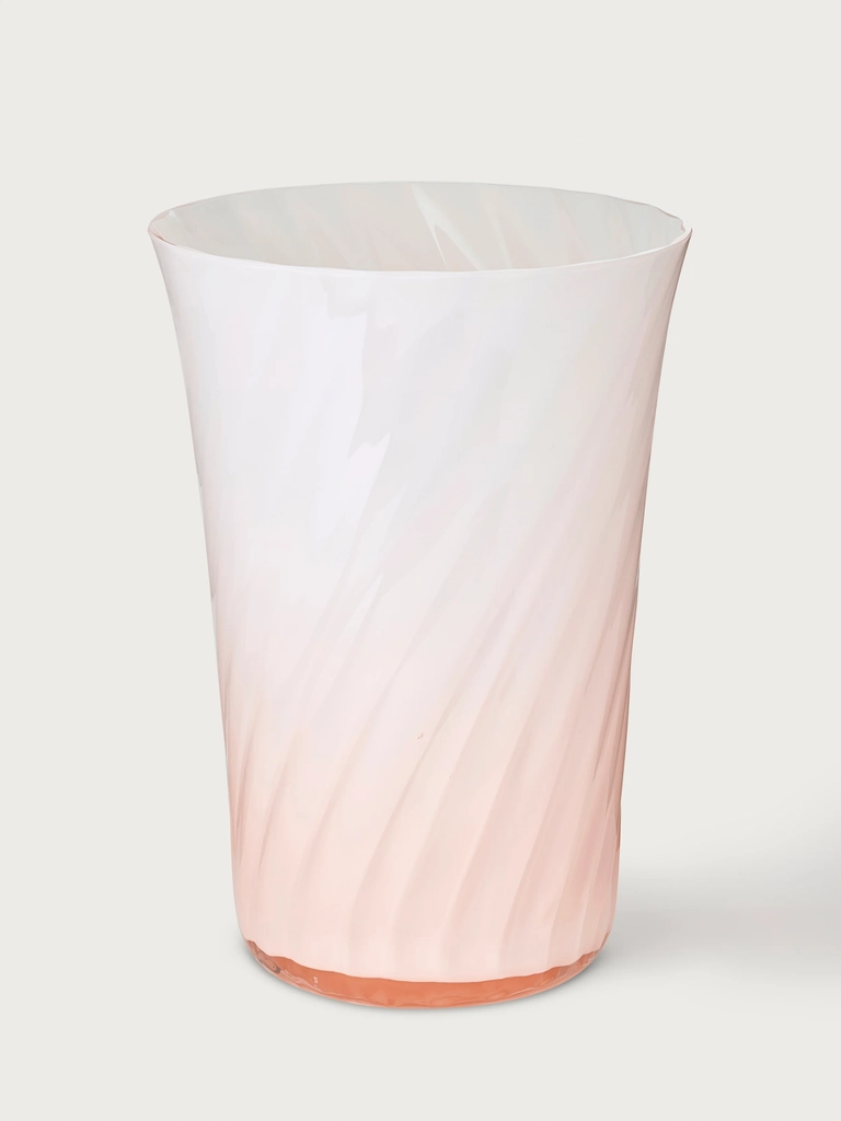 concave vase - 20 cm⼁swirl - opal edition