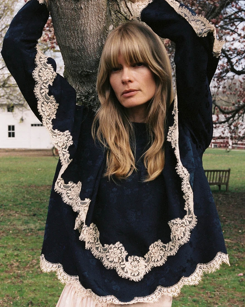 sea new york shay lace l/slv top