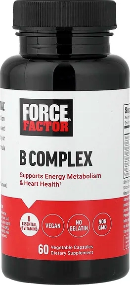 Force Factor B Kompleks 60 Vegetariske Capsler 60 stk