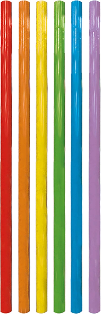 party reusable drinking straws 6 pack