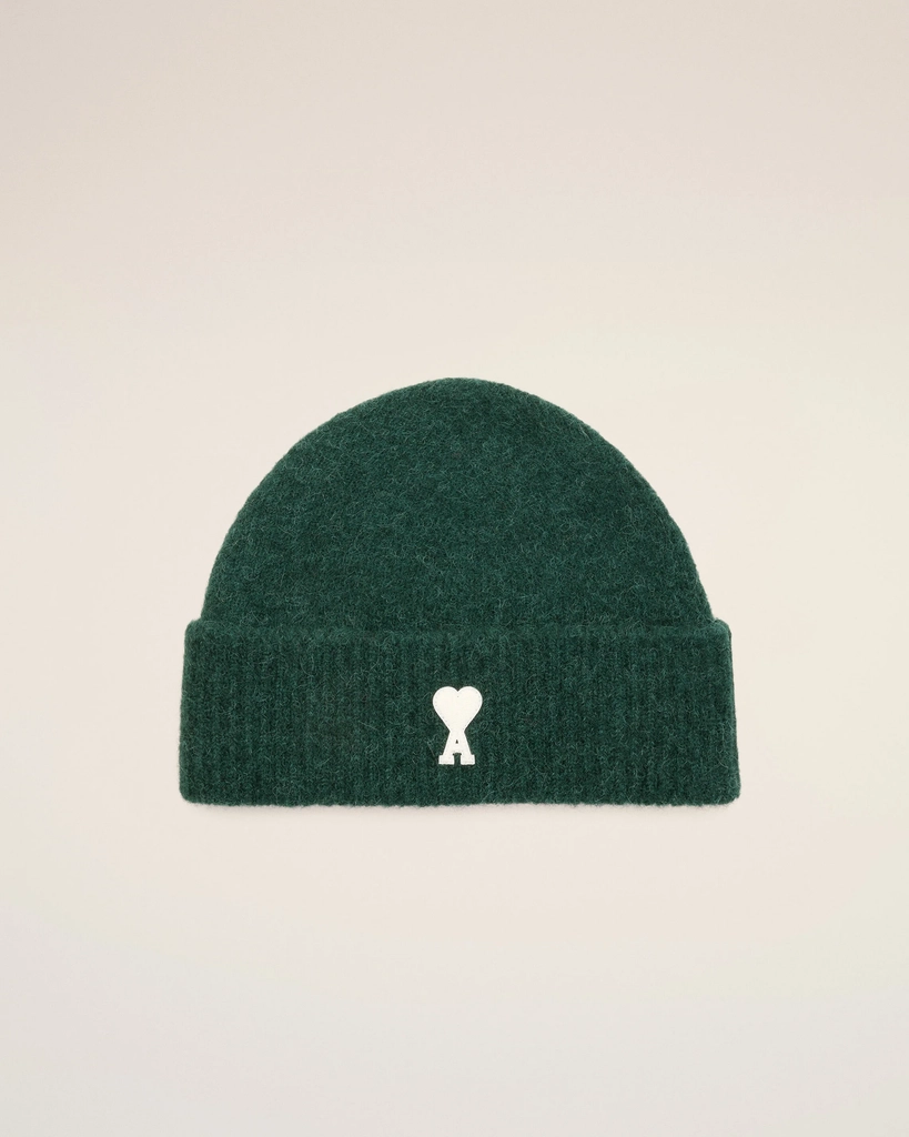 Ami Paris Beanie Med De Coeur - Grøn