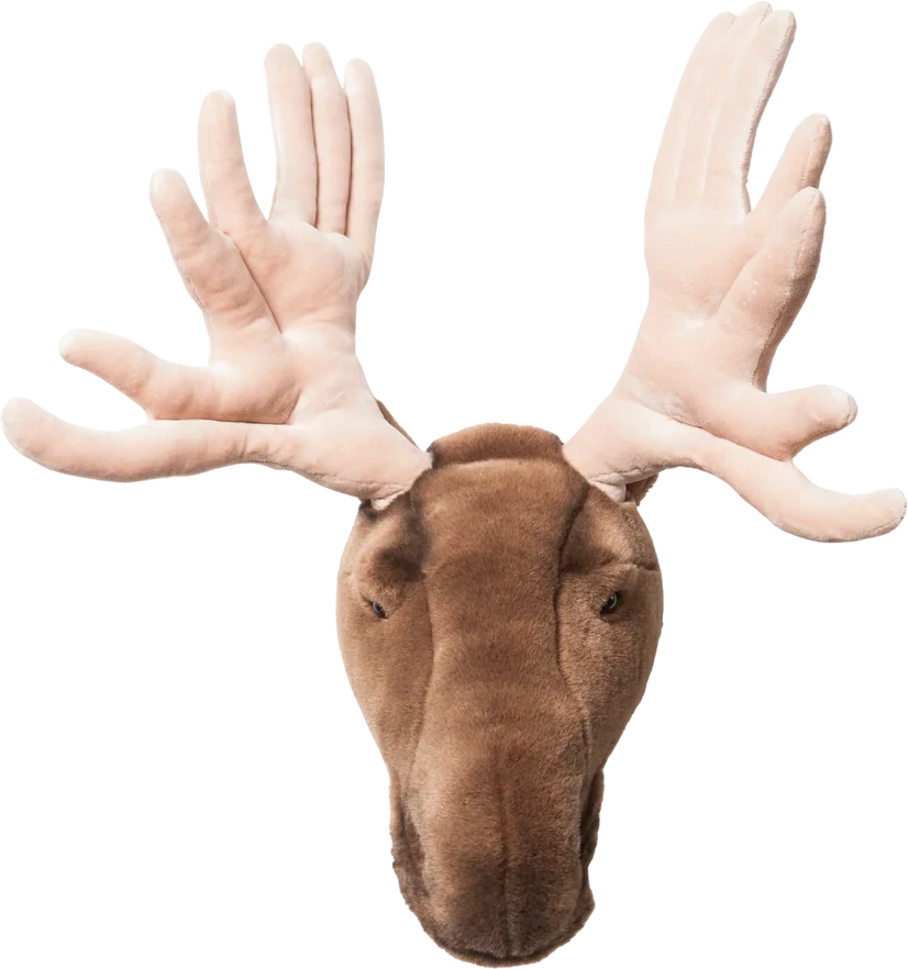 alfred the moose wall mounted plush head