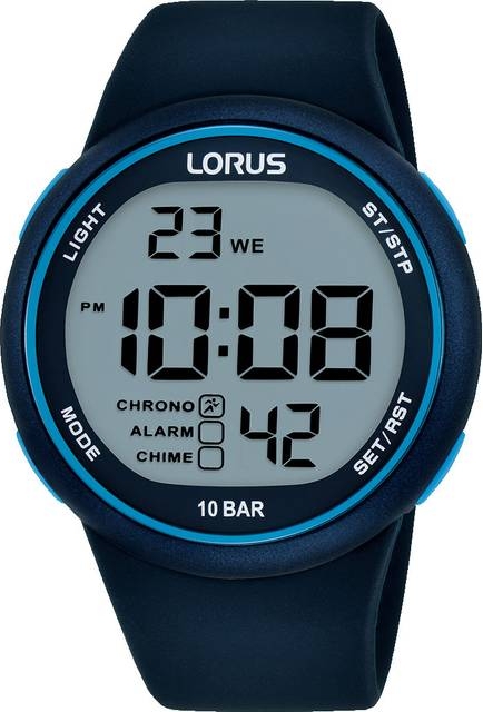 Lorus Mens Blue Sports Digital 44mm