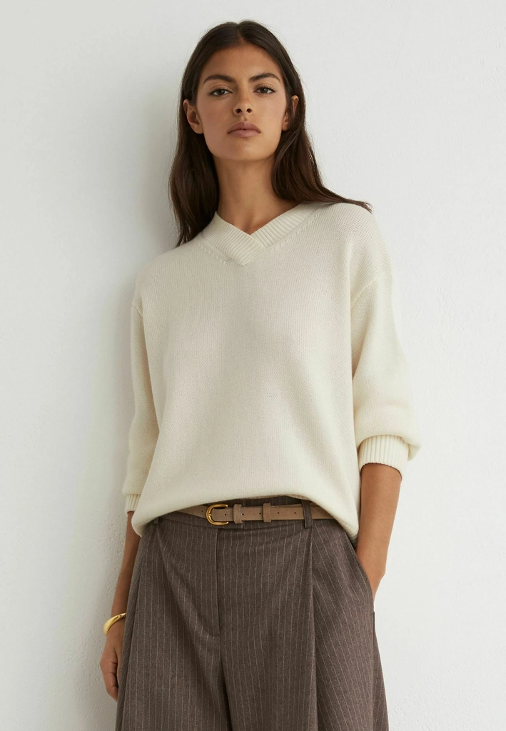 reisspetite fit - mari jumper - striktrøje - ivory