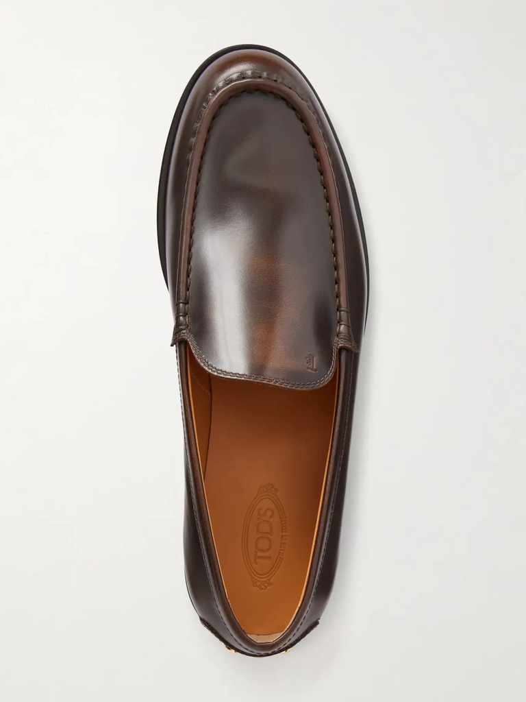 leather loafers
