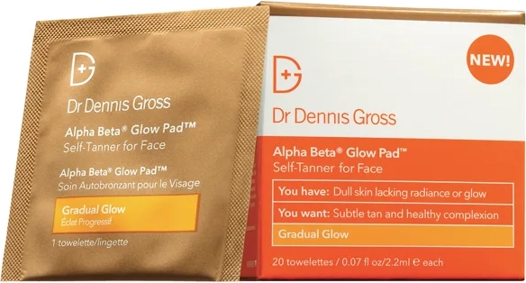dr dennis grossalpha beta® gradual glow pad, 20 pack - selvbruner - neutral