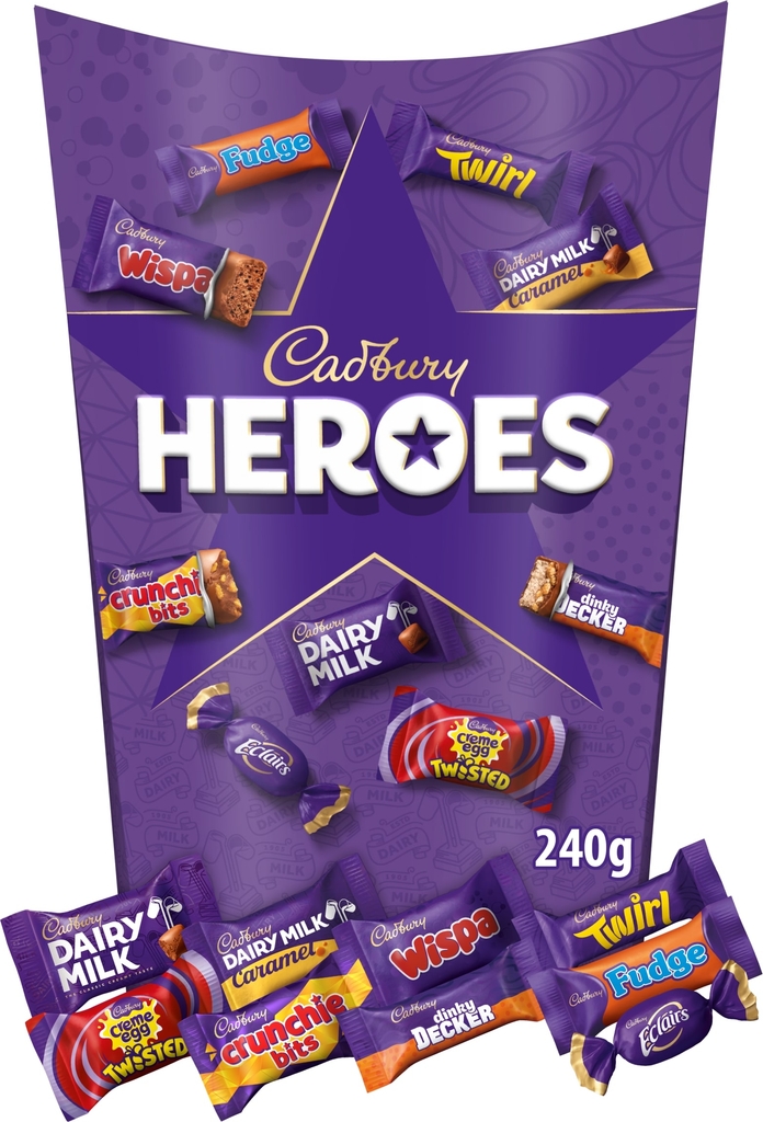 cadbury heroes chocolate box 240g