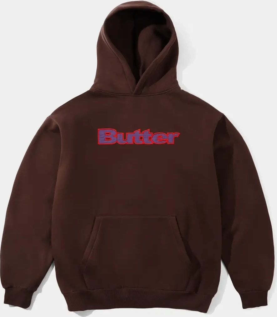 butter goods ripstop logo applique hættetrø