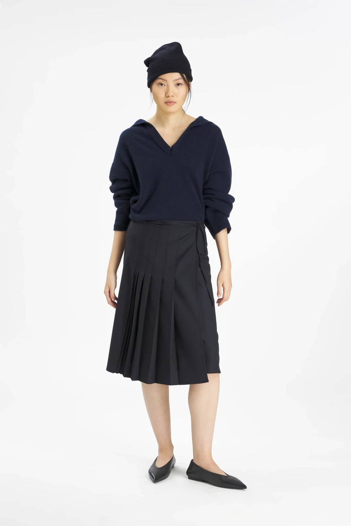 skirt telma flan navy
