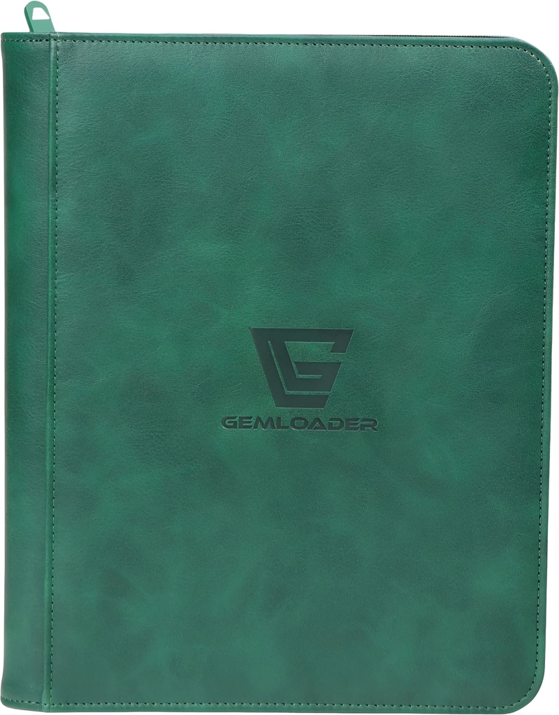 GEMLOADER Premium Toploader Binder 4-Pocket Green