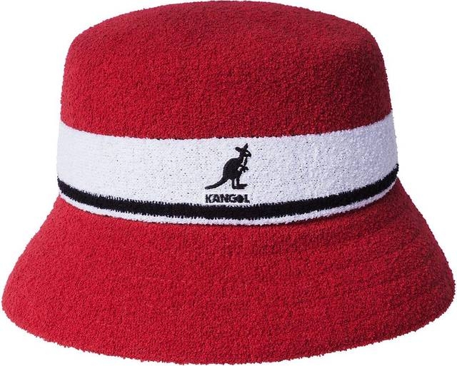 Kangol Stribet Spandehat Polyester - Rød