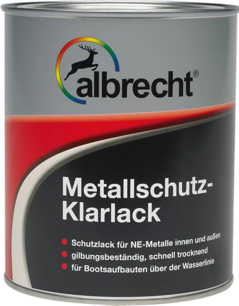 albrecht metallschutzlack metallschutz-klarlack hitzebeständiger lack farblos 750ml