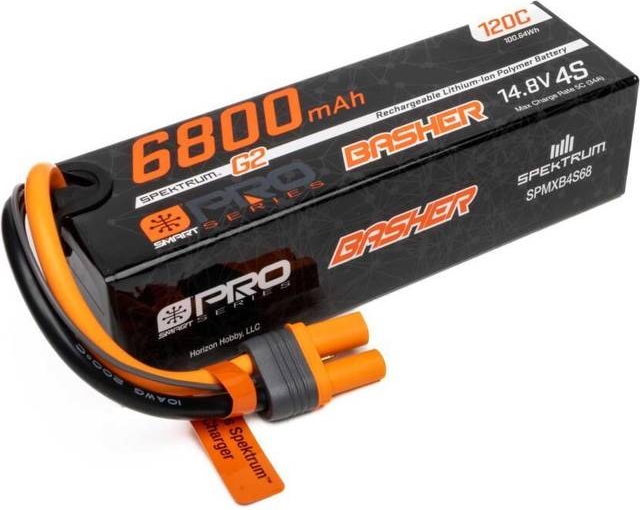 Spektrum 4s 6800mAh 120C Basher LiPo G2 IC5