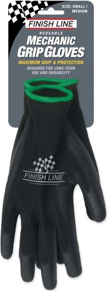 Finish Line Mechanic Grip Arbejdshandsker, Sort