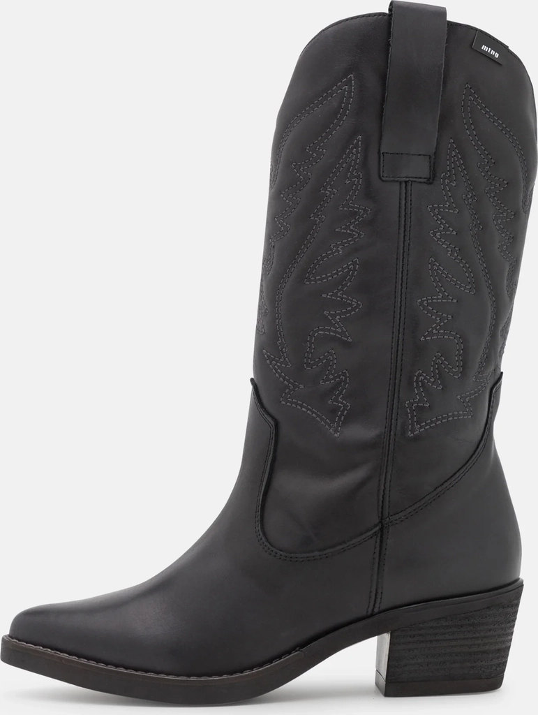 mtngsecond hand cowboy- / bikerstøvler - black