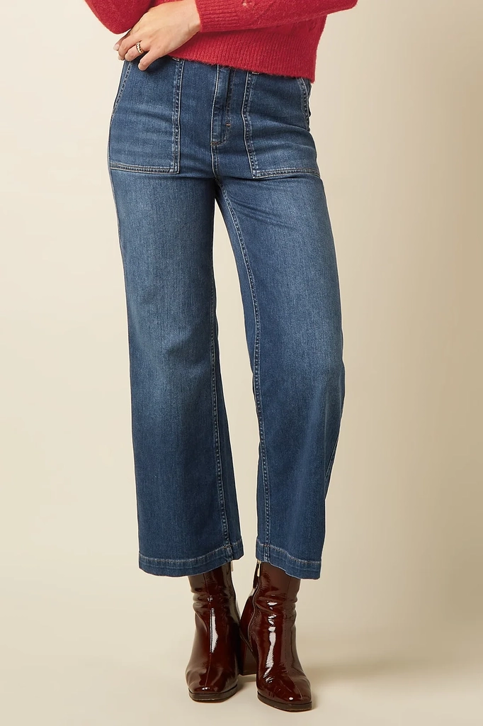 debra pants onyx denim washed