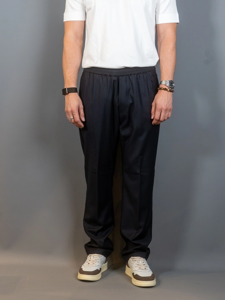 trousers bativoga flannel - navy