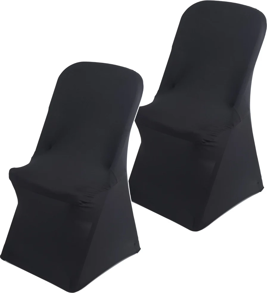 overtræk til cateringstol, sort, greenblue, 88 x 50 x 45 cm, spandex, gb373, 2 stk.