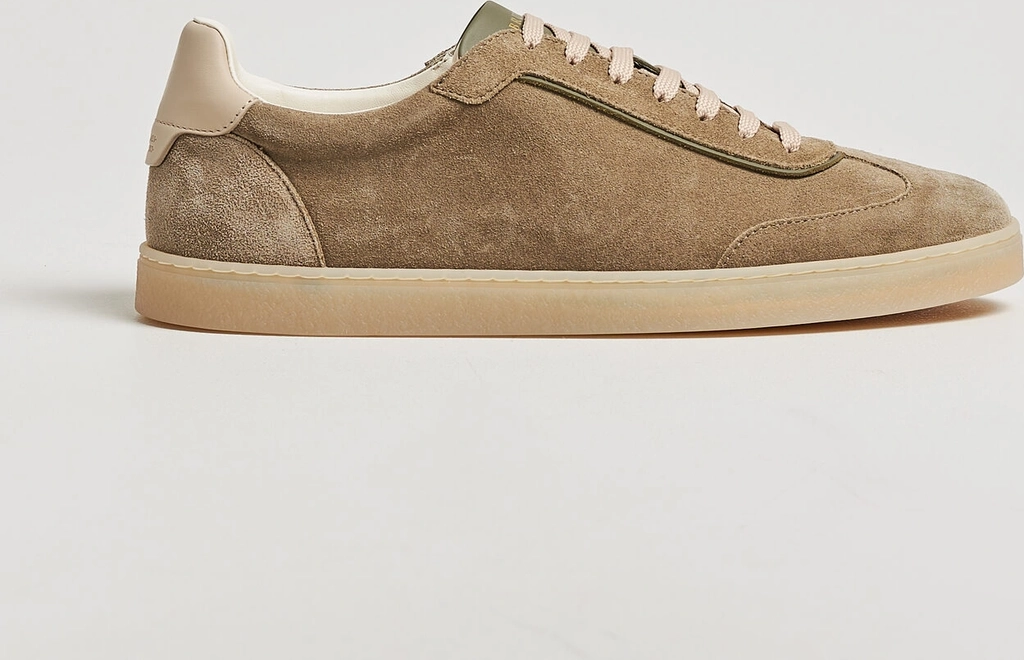 Brunello Cucinelli Zapatillas De Ante Con Piel - Beige