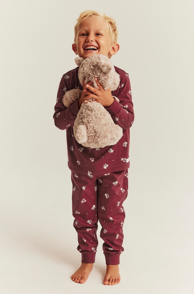 pyjamas med nallebjörnar