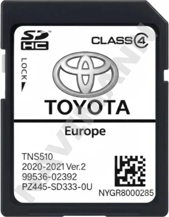 toyota tns510 navigation map sd card europe