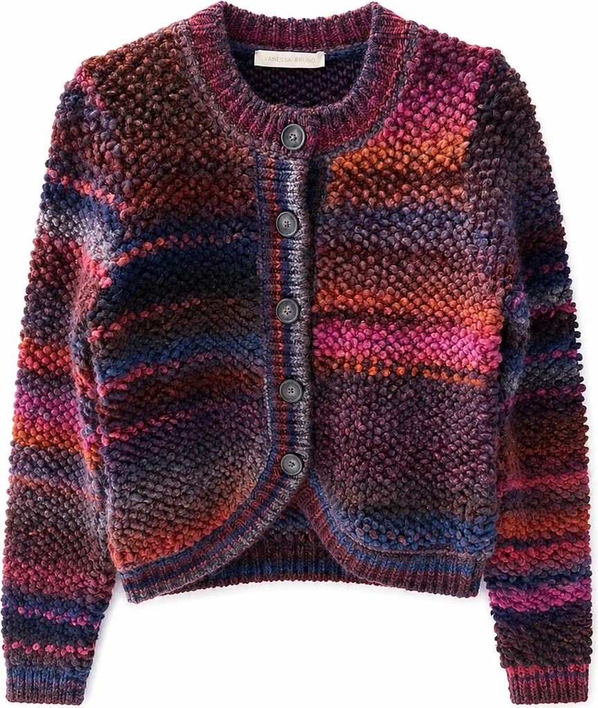 drissa cardigan, multi/orange