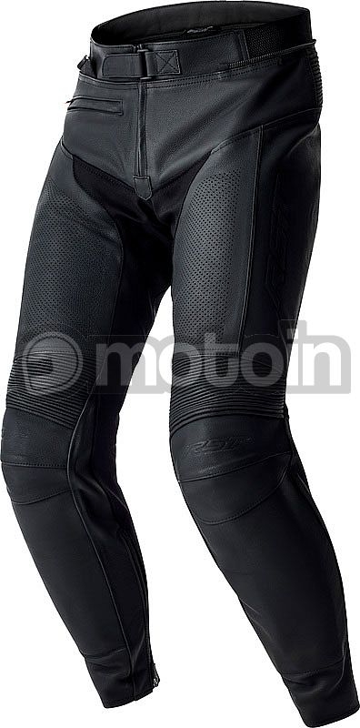 Rst T2 D3O Leather Motorcycle Motorcycle Pants - Black/Black