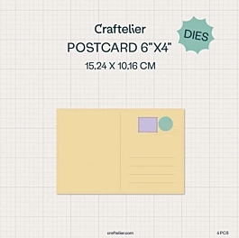 craftelier 6"x4" postcard die